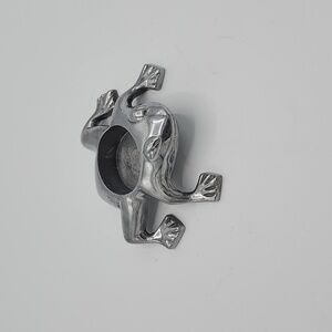 Vintage Smiling Frog Votive Candle Holder